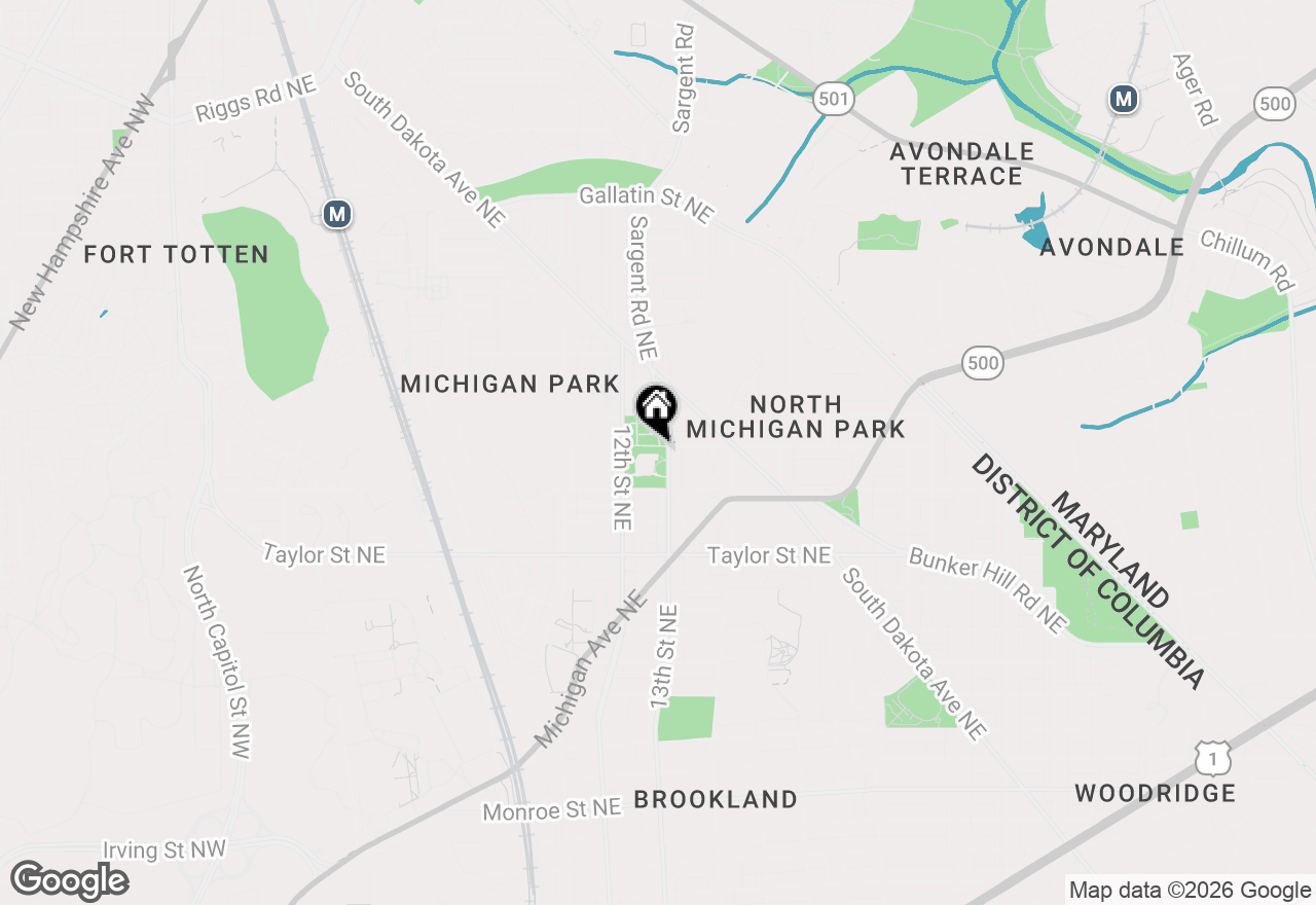 Map of 1231 Wynton Place Ne, Washington, DC 20017