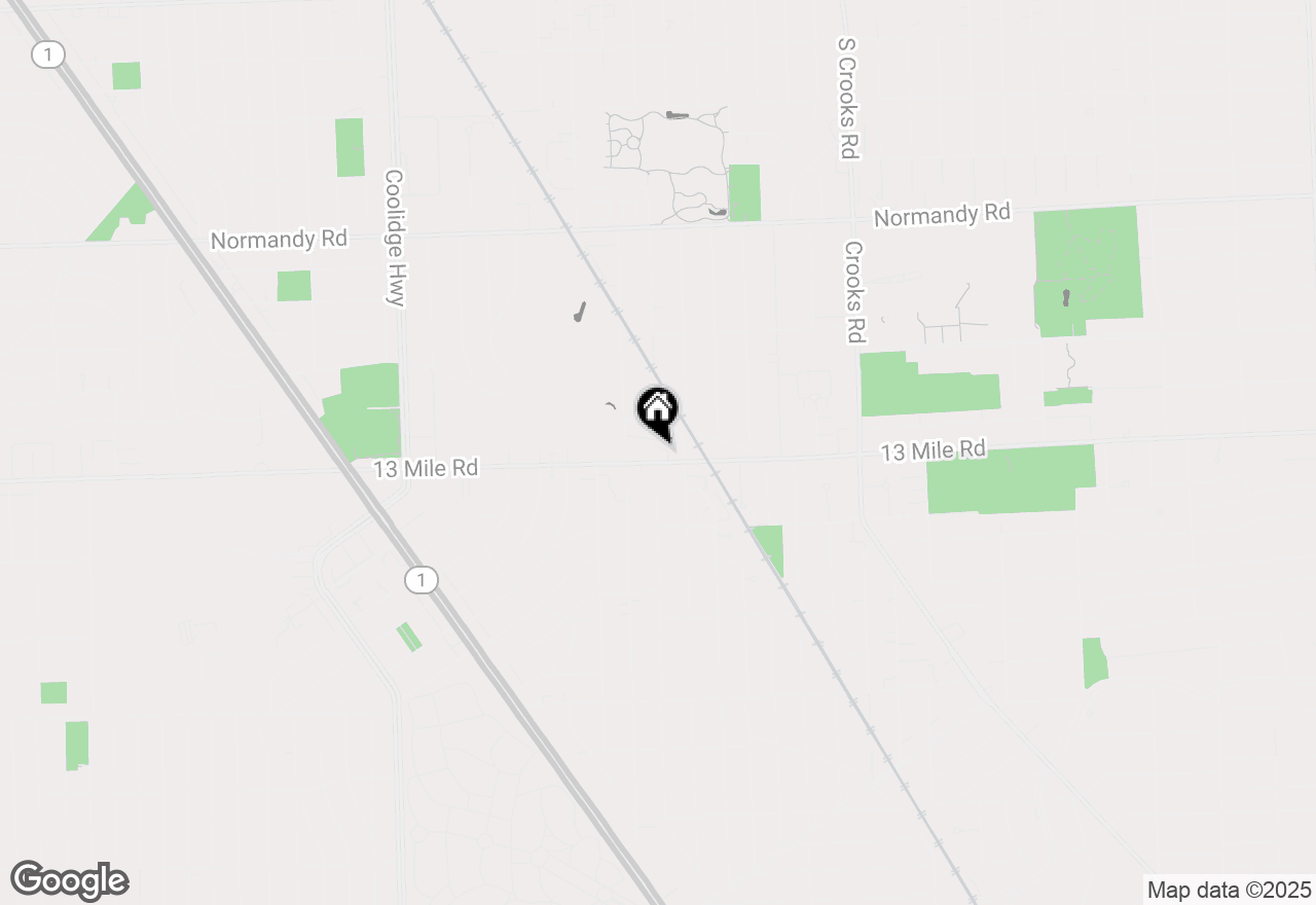 Map of 2410 W 13 Mile Road, Royal Oak, MI 48073