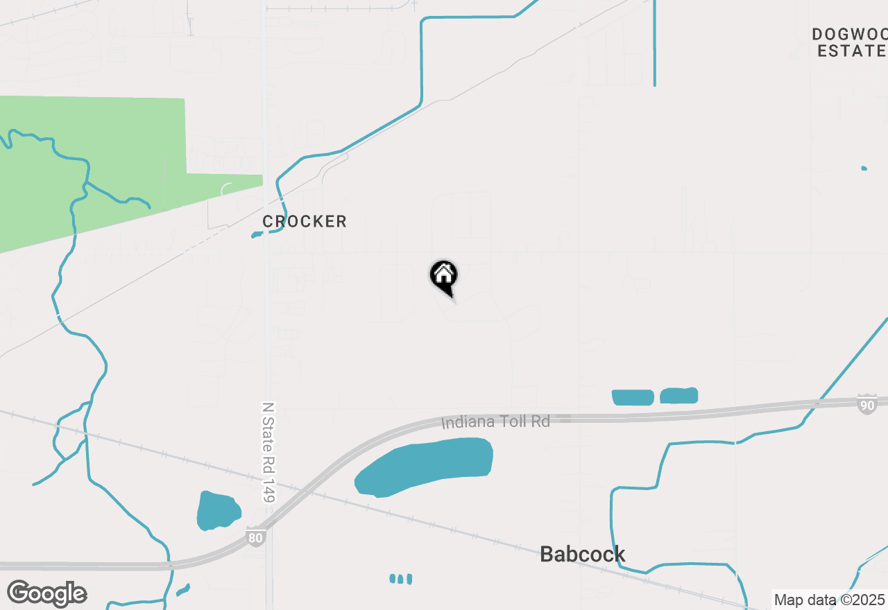 Map of 2570 Hilfiger Drive, Chesterton, IN 46304