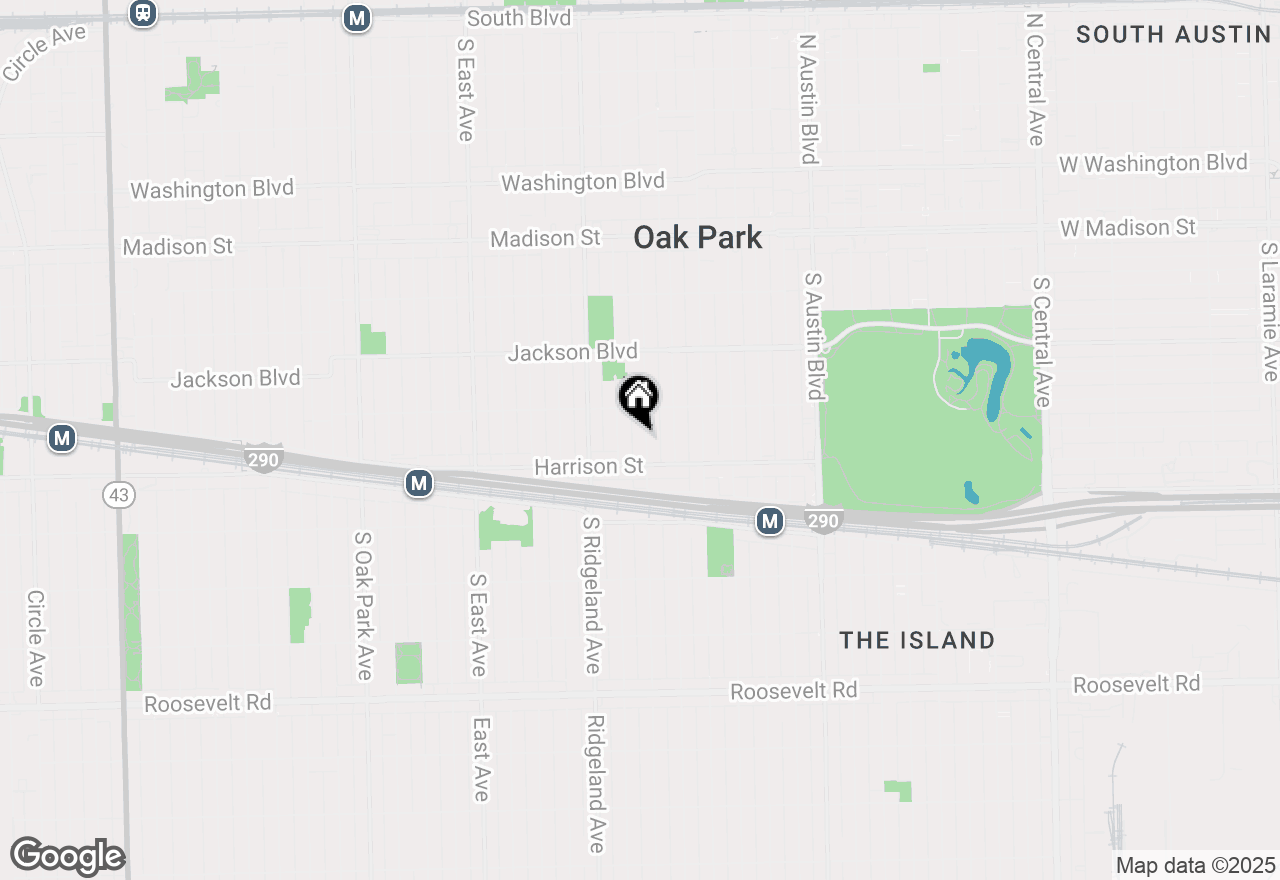 Map of 825 Highland Avenue, Oak Park, IL 60304