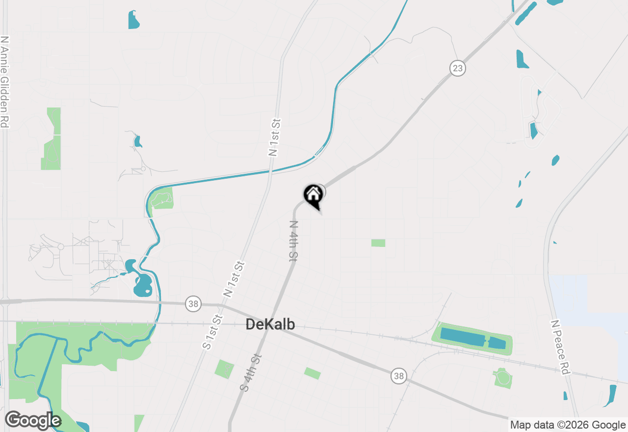 Map of 804 N 5th Street, Dekalb, IL 60115