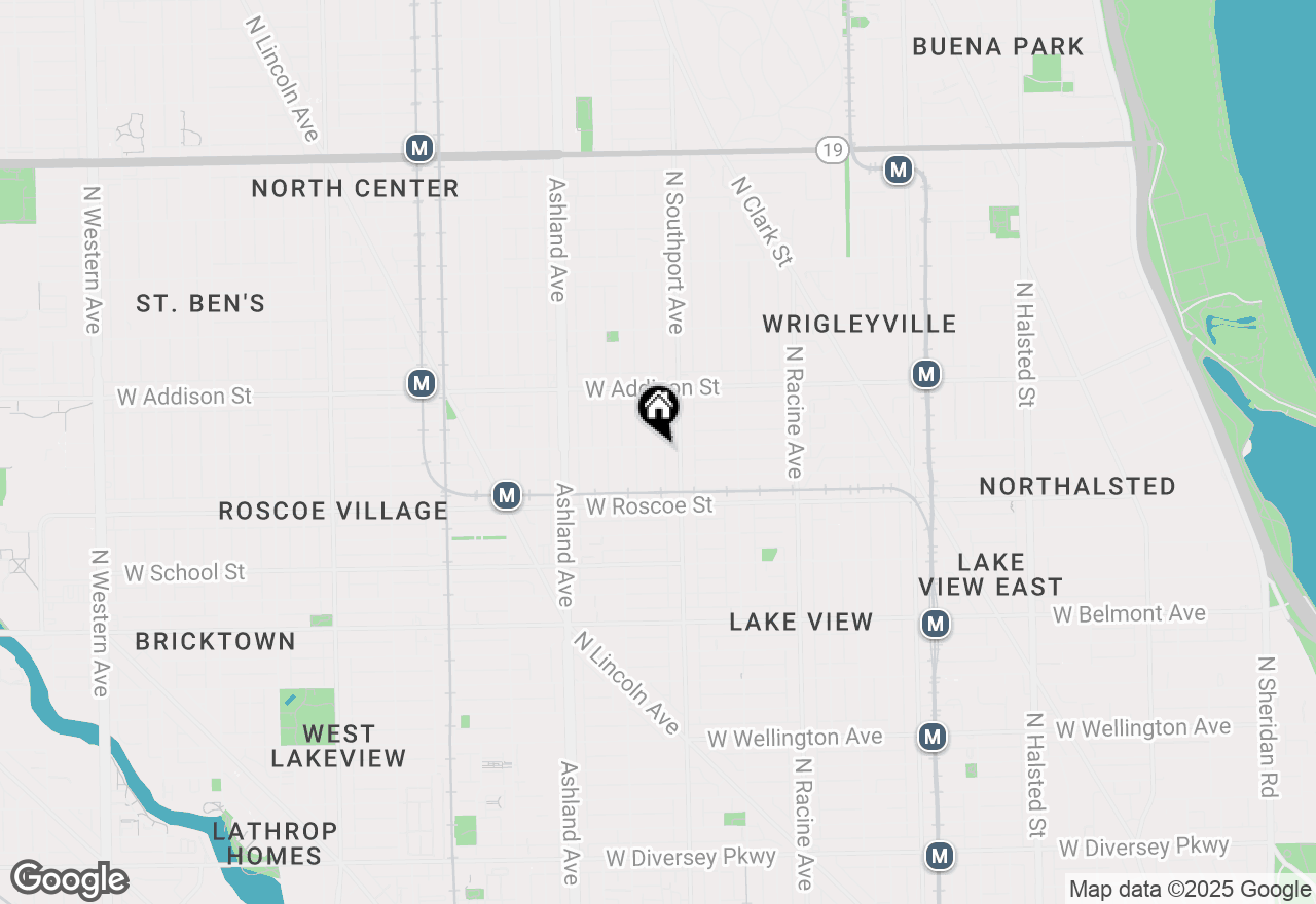 Map of 1421 W Cornelia Avenue #2, Chicago, IL 60657