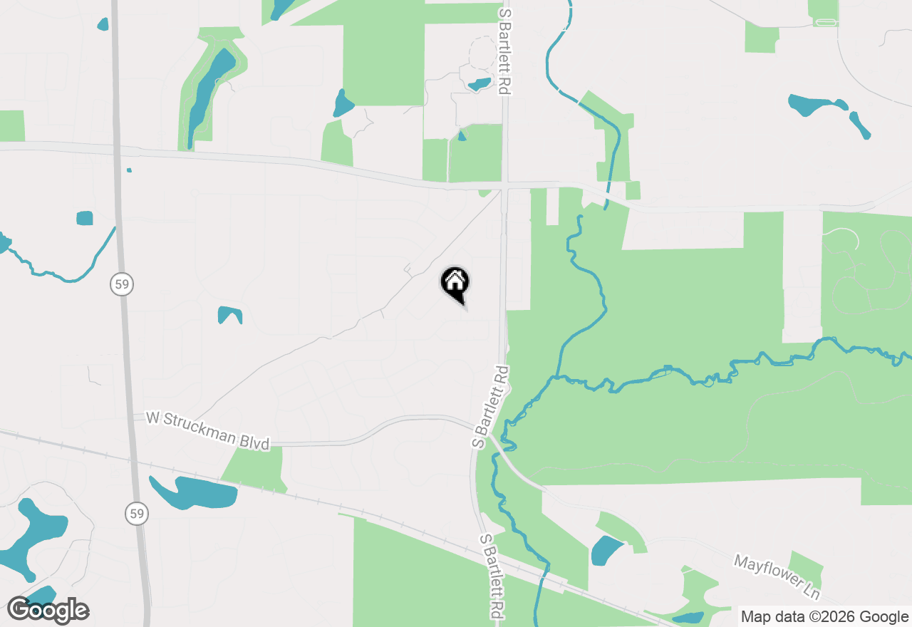 Map of 1044 Chelsea Drive, Bartlett, IL 60103