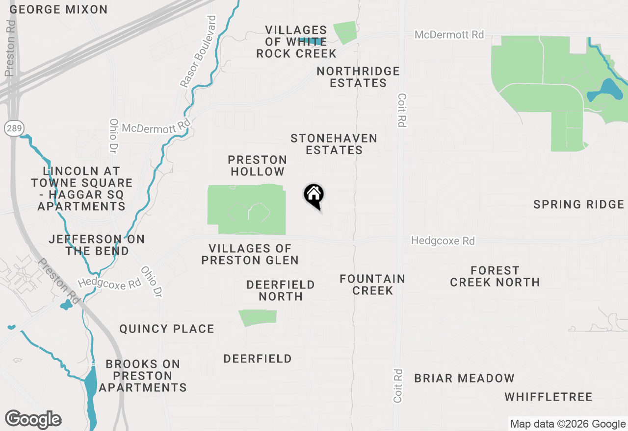 Map of 4437 English Oak Drive, Plano, TX 75024