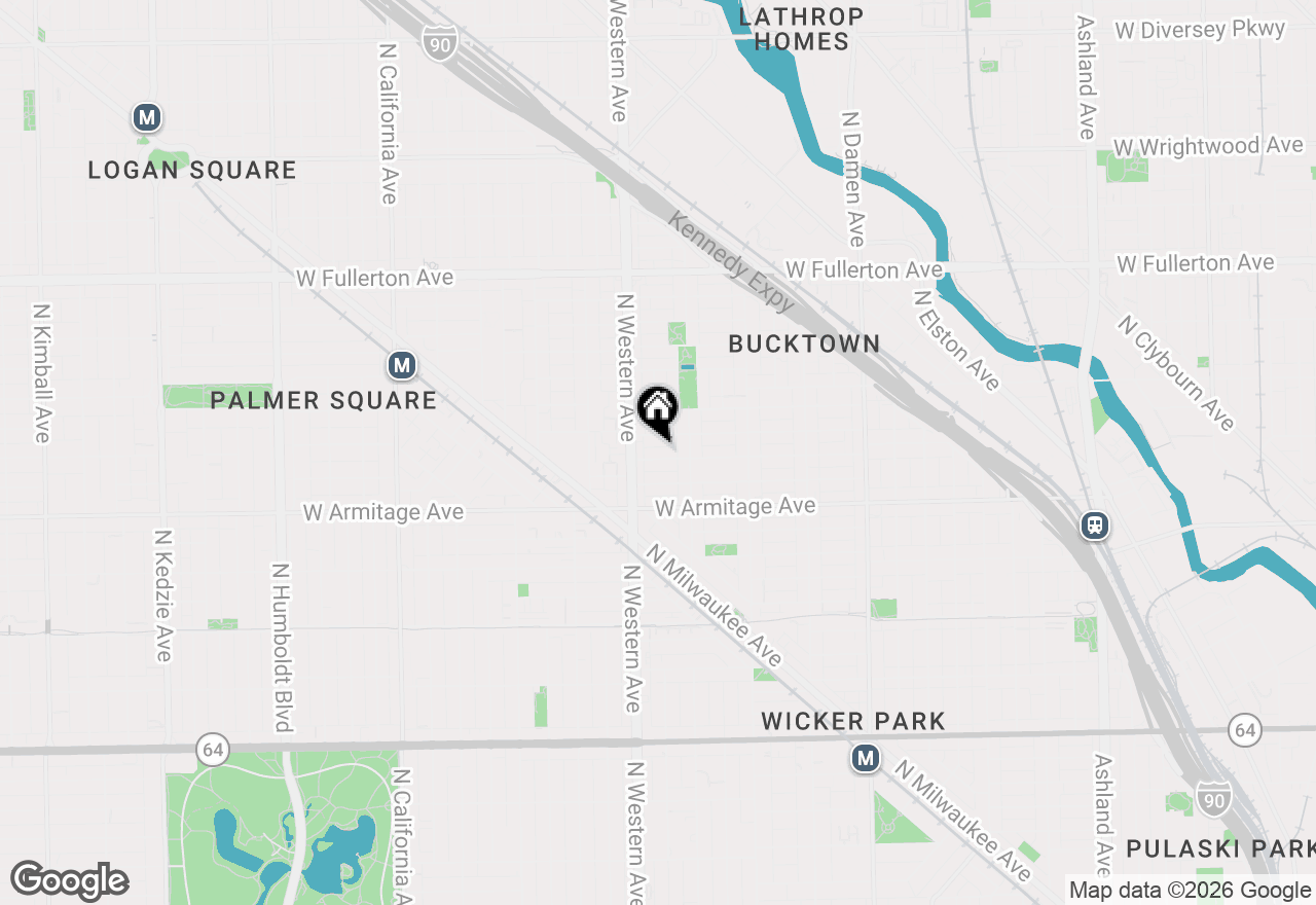 Map of 2332 W Dickens Avenue, Chicago, IL 60647