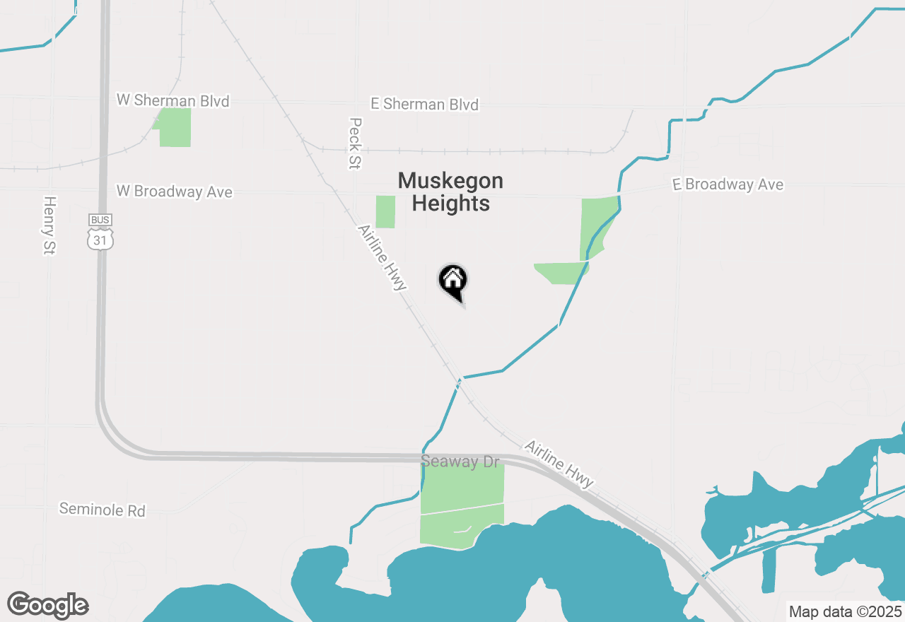 Map of 225 E Lincoln Avenue, Muskegon Heights, MI 49444