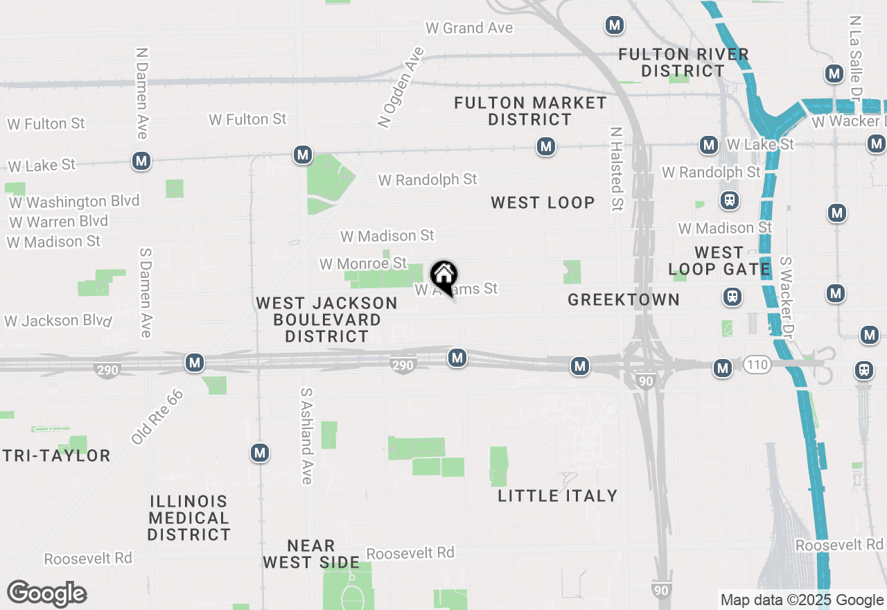 Map of 1225 W Cottage Place, Chicago, IL 60607