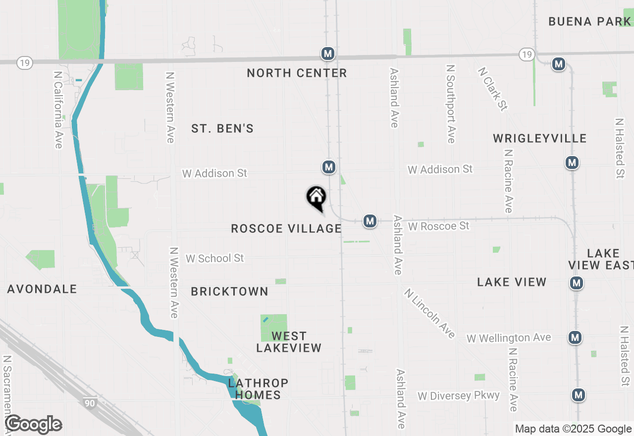 Map of 3419 N Wolcott Avenue #1, Chicago, IL 60657