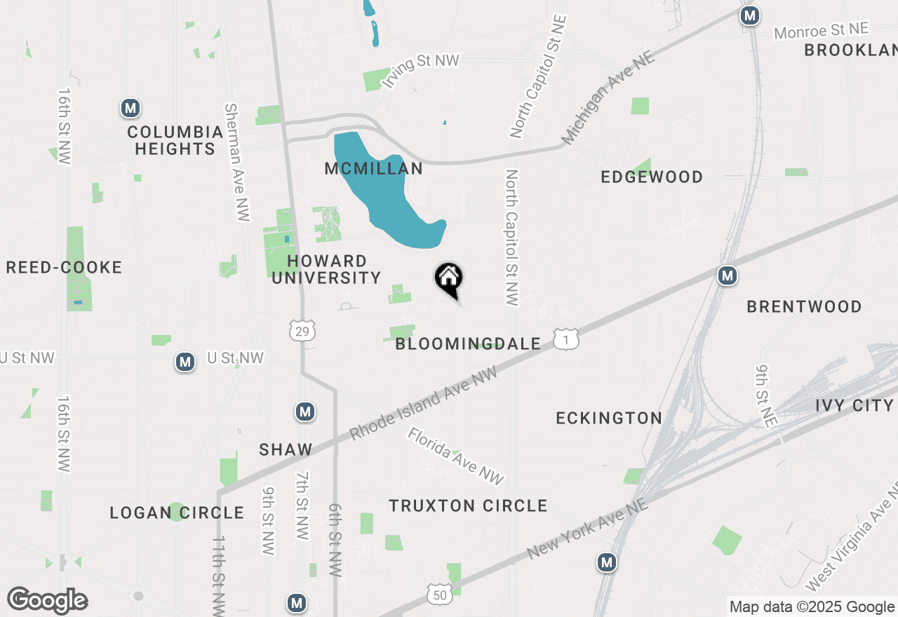 Map of 119 W Street Nw #B, Washington, DC 20001