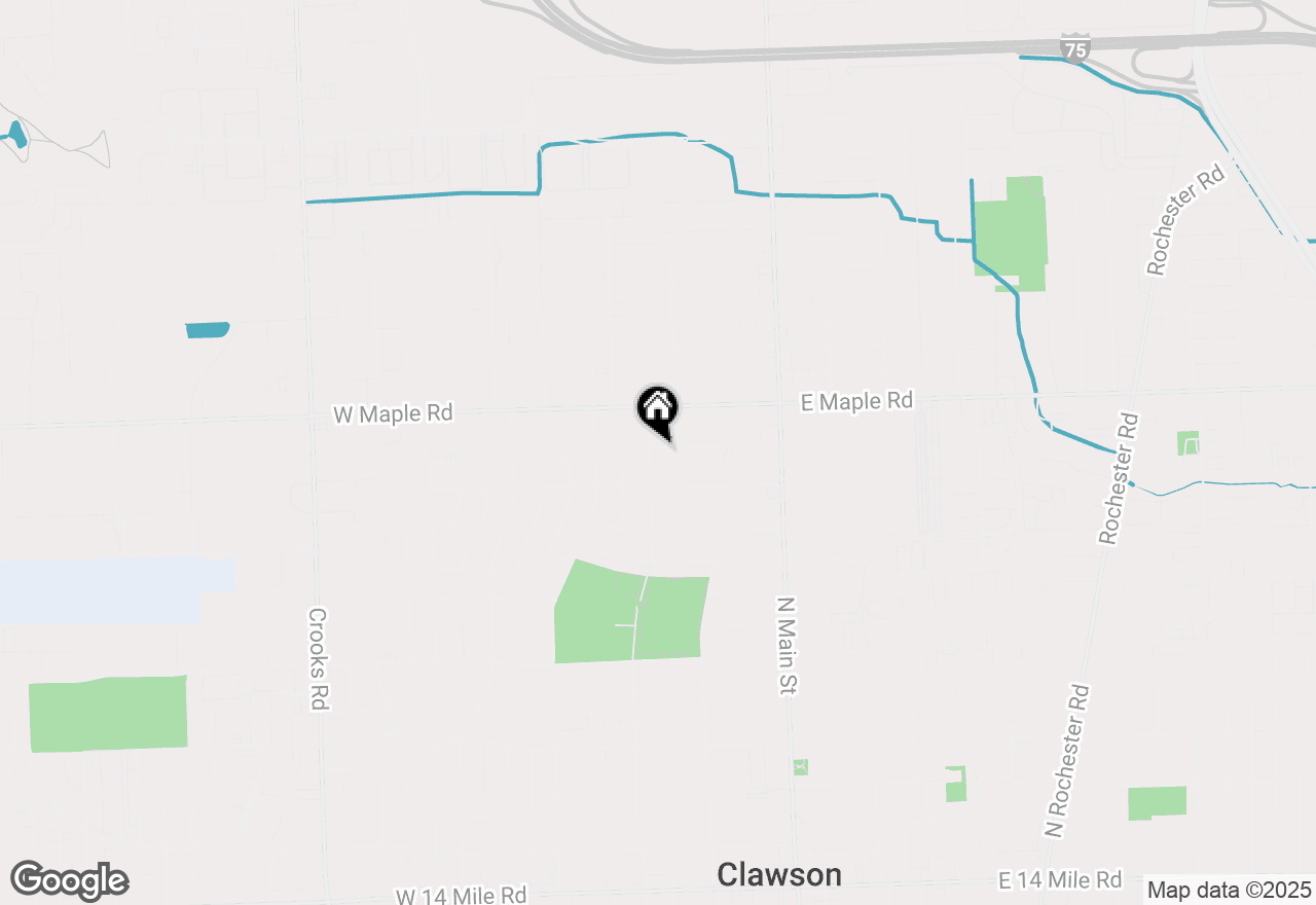 Map of 1476 N Custer Avenue, Clawson, MI 48017