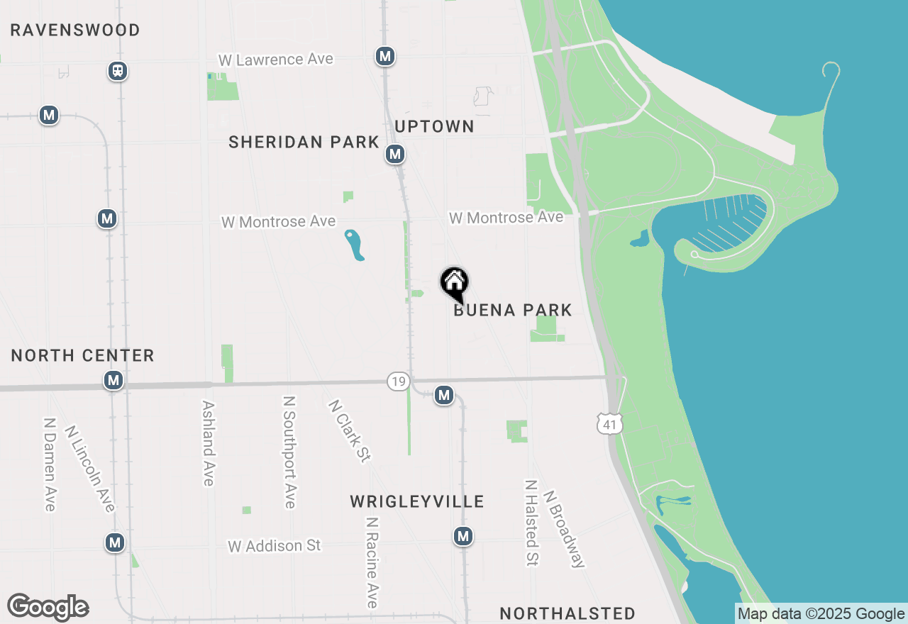 Map of 4102 N Sheridan Road #104, Chicago, IL 60013