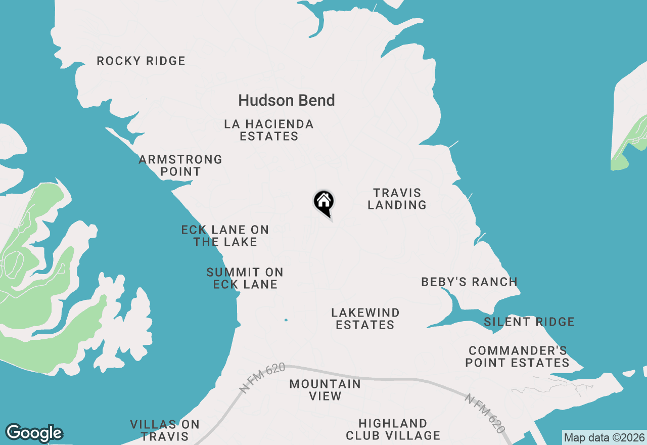 Map of 4701 Hudson Bend Rd, Austin, TX 78734