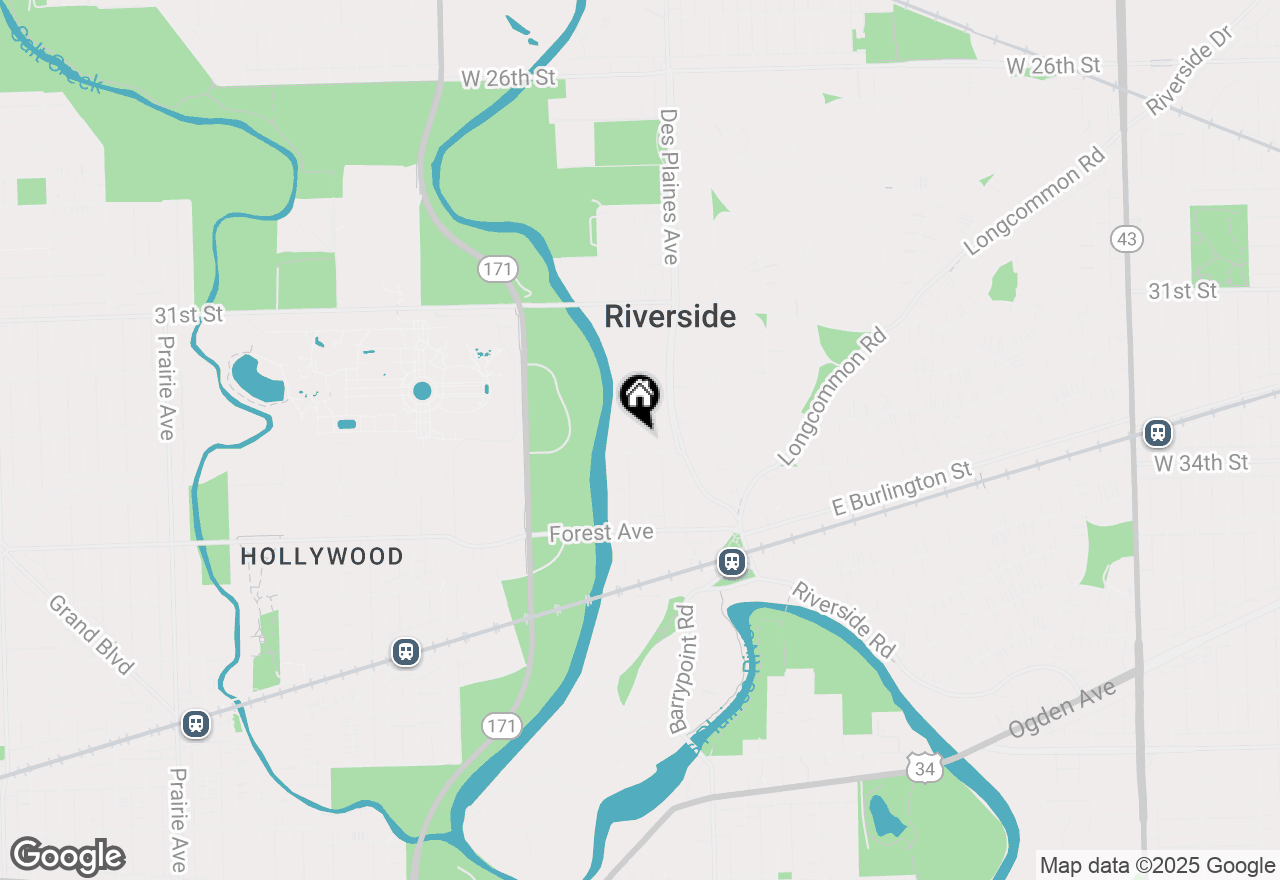 Map of 167 Maplewood Road, Riverside, IL 60546