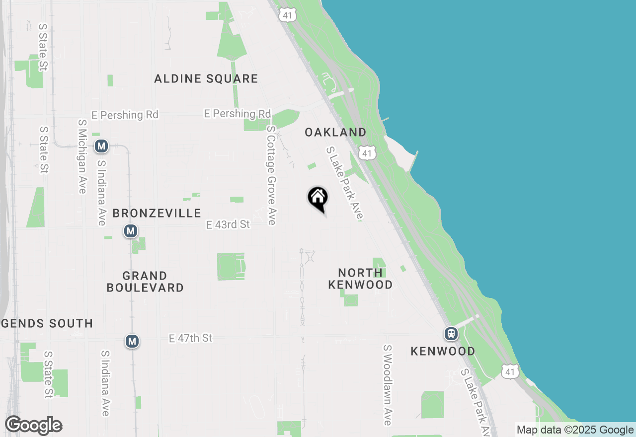 Map of 926 E 43rd Street #401, Chicago, IL 60653