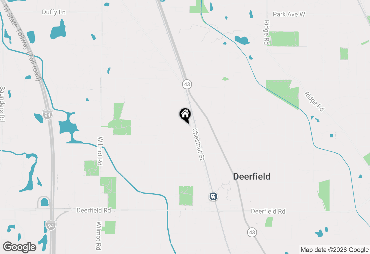 Map of 1057 Elmwood Avenue, Deerfield, IL 60015