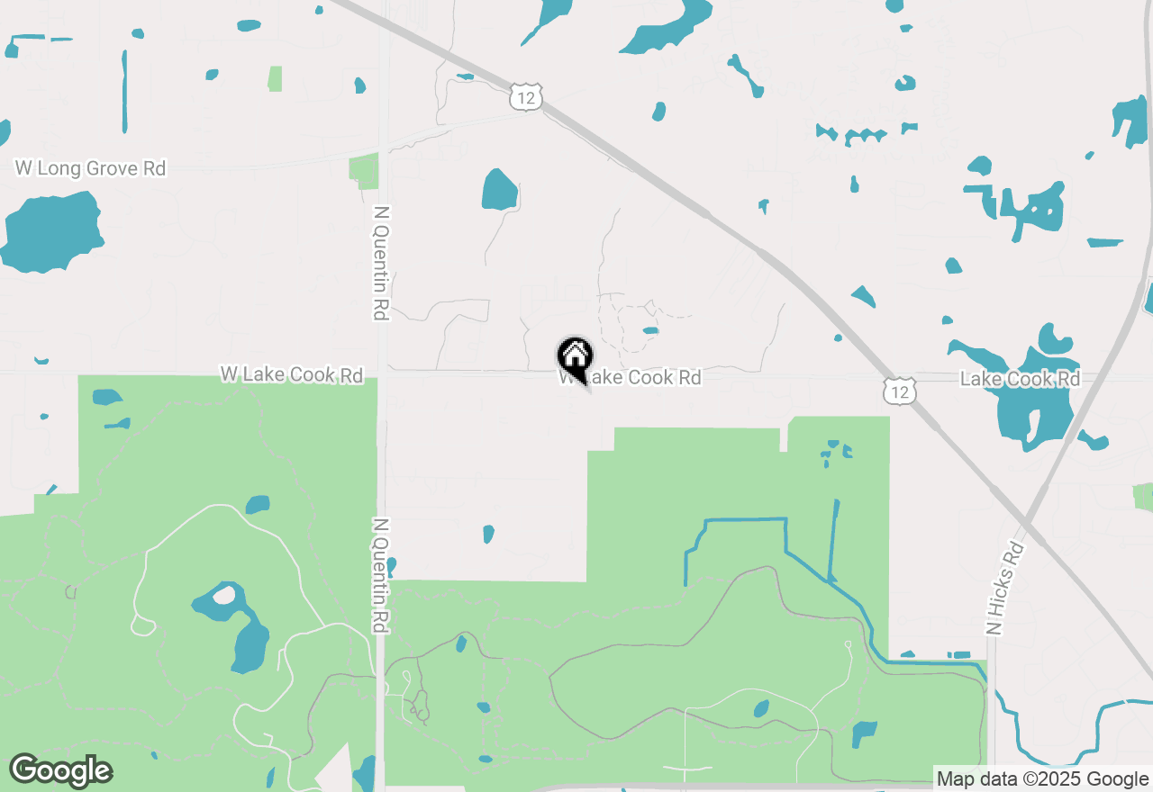 Map of 2365 N Barrington Woods Road, Palatine, IL 60074