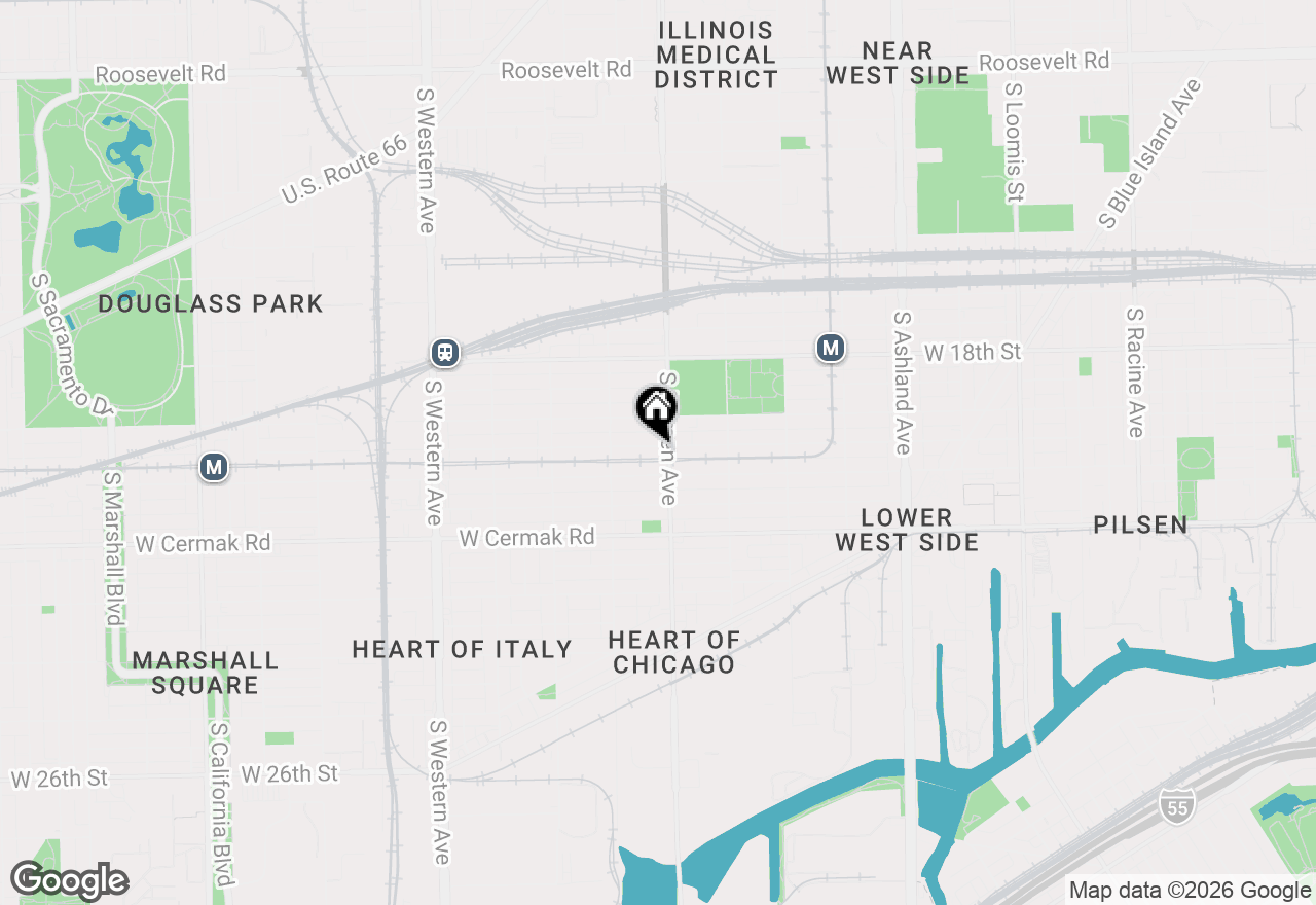 Map of 2011 W Cullerton Street #2, Chicago, IL 60608