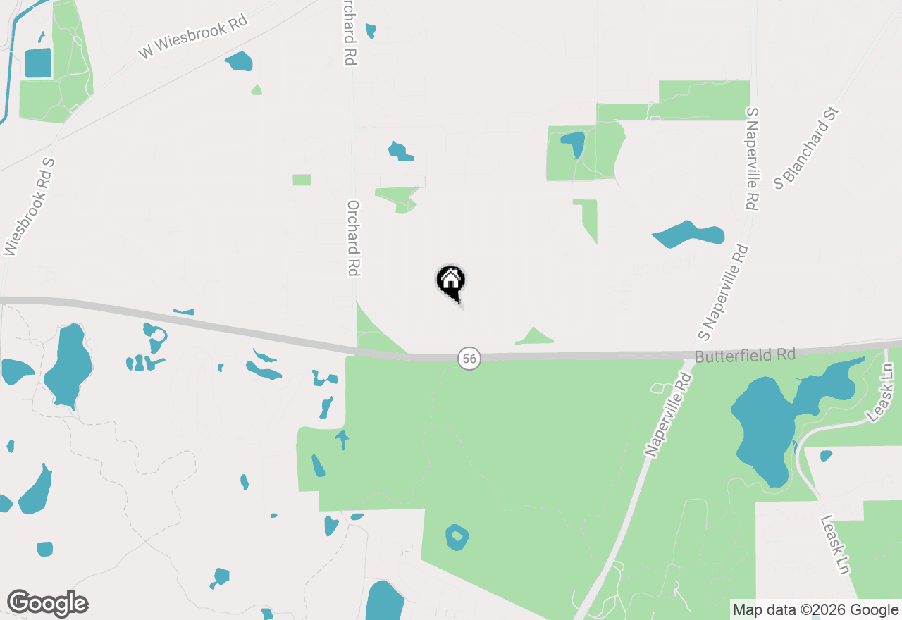 Map of 2031 Burnham Place, Wheaton, IL 60189