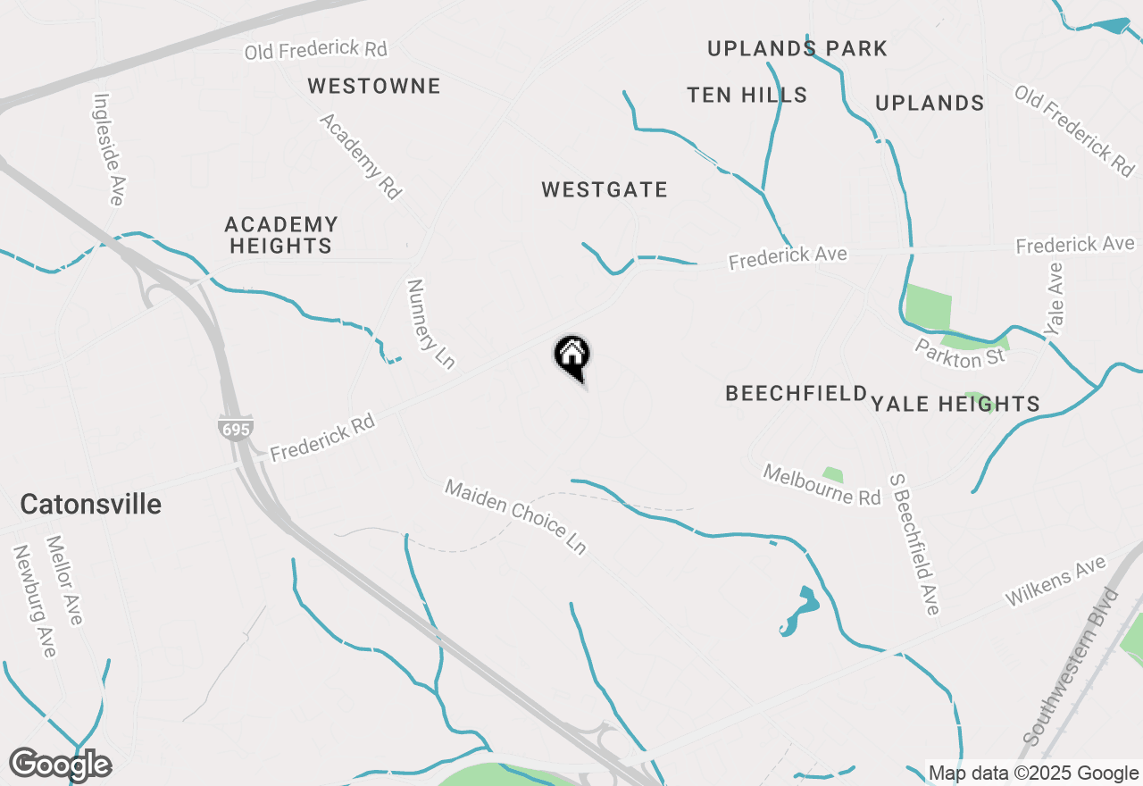 Map of 65 Garden Ridge Road, Catonsville, MD 21228