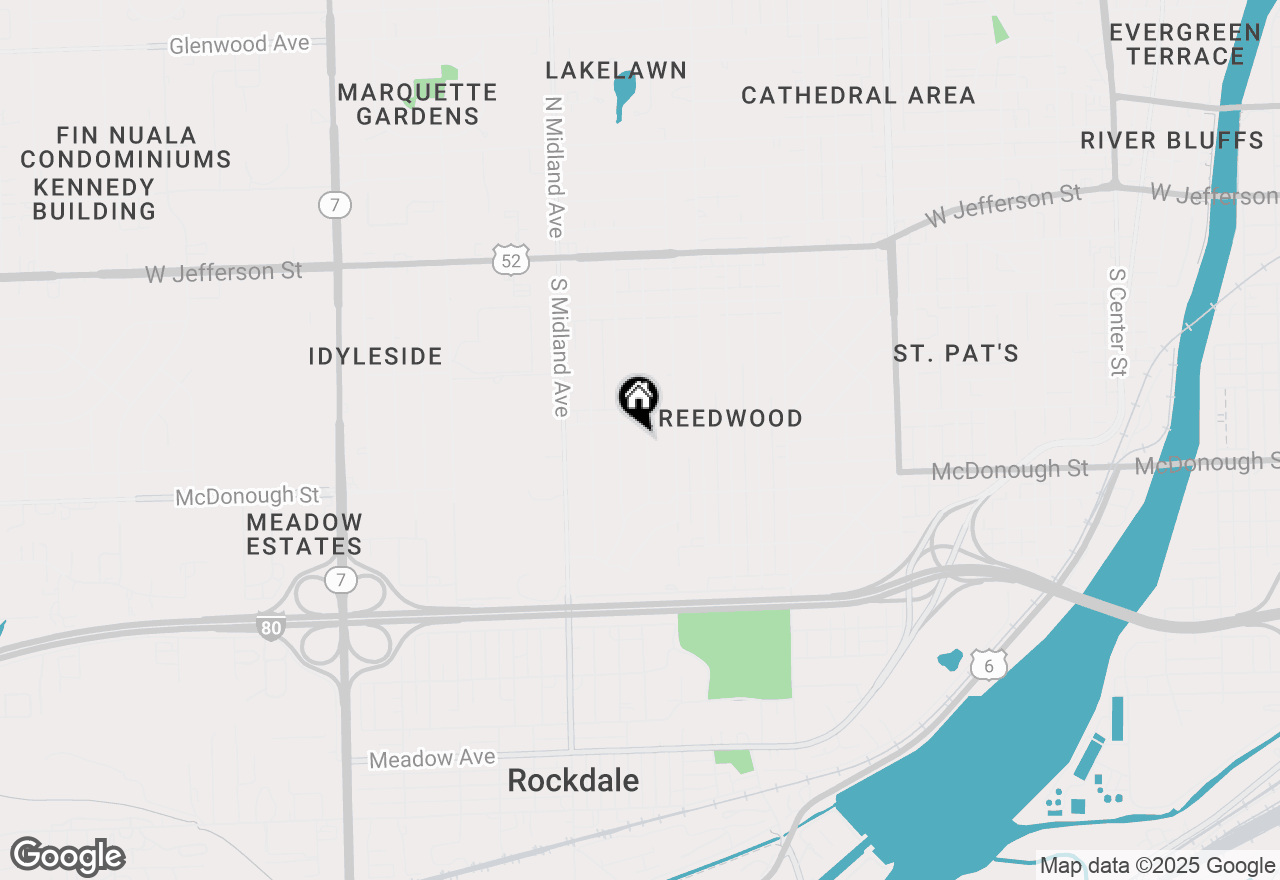 Map of 307 Dwight Avenue, Joliet, IL 60436