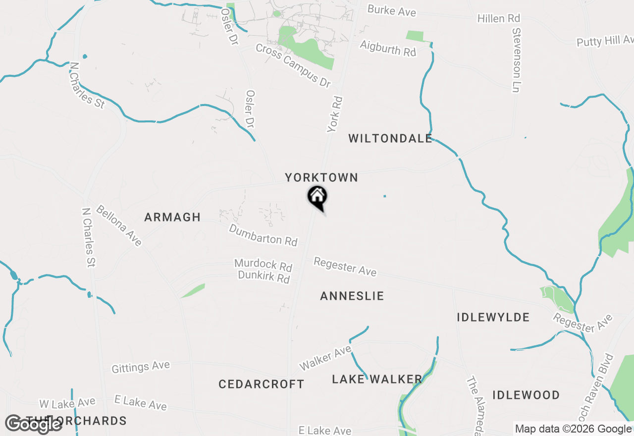 Map of 7101 York Road, Baltimore, MD 21212