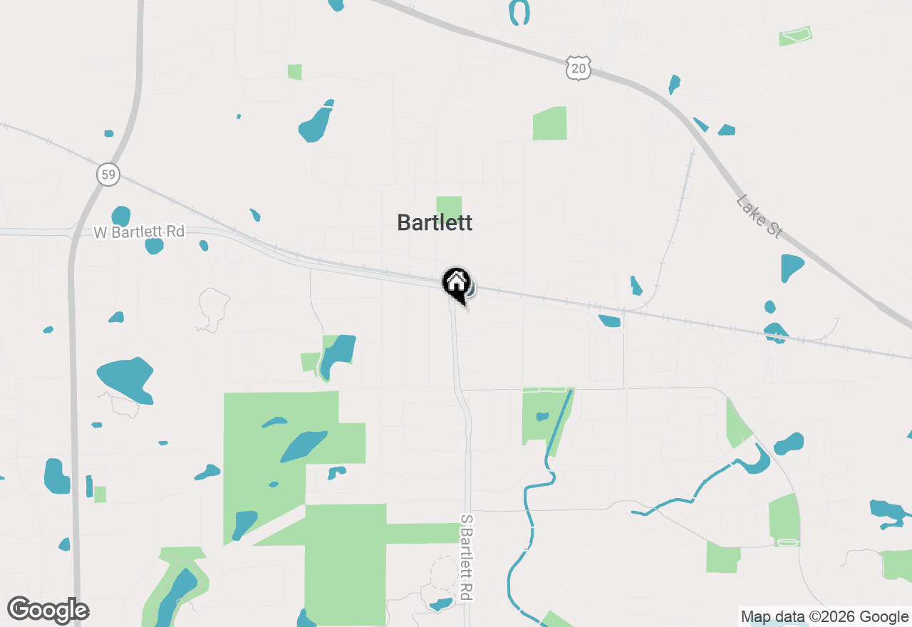 Map of 227 S Main Street, Bartlett, IL 60103