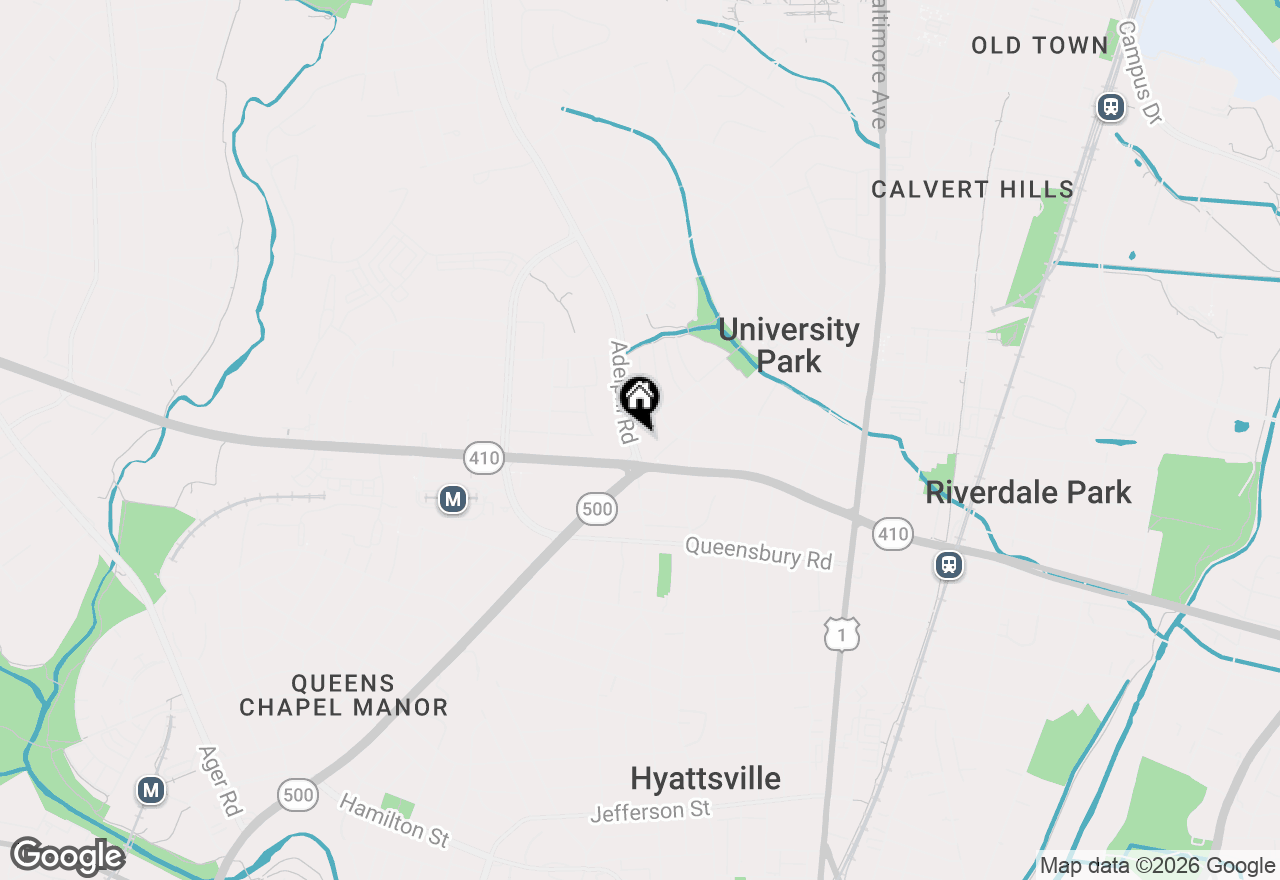 Map of 6413 Adelphi Road, Hyattsville, MD 20782