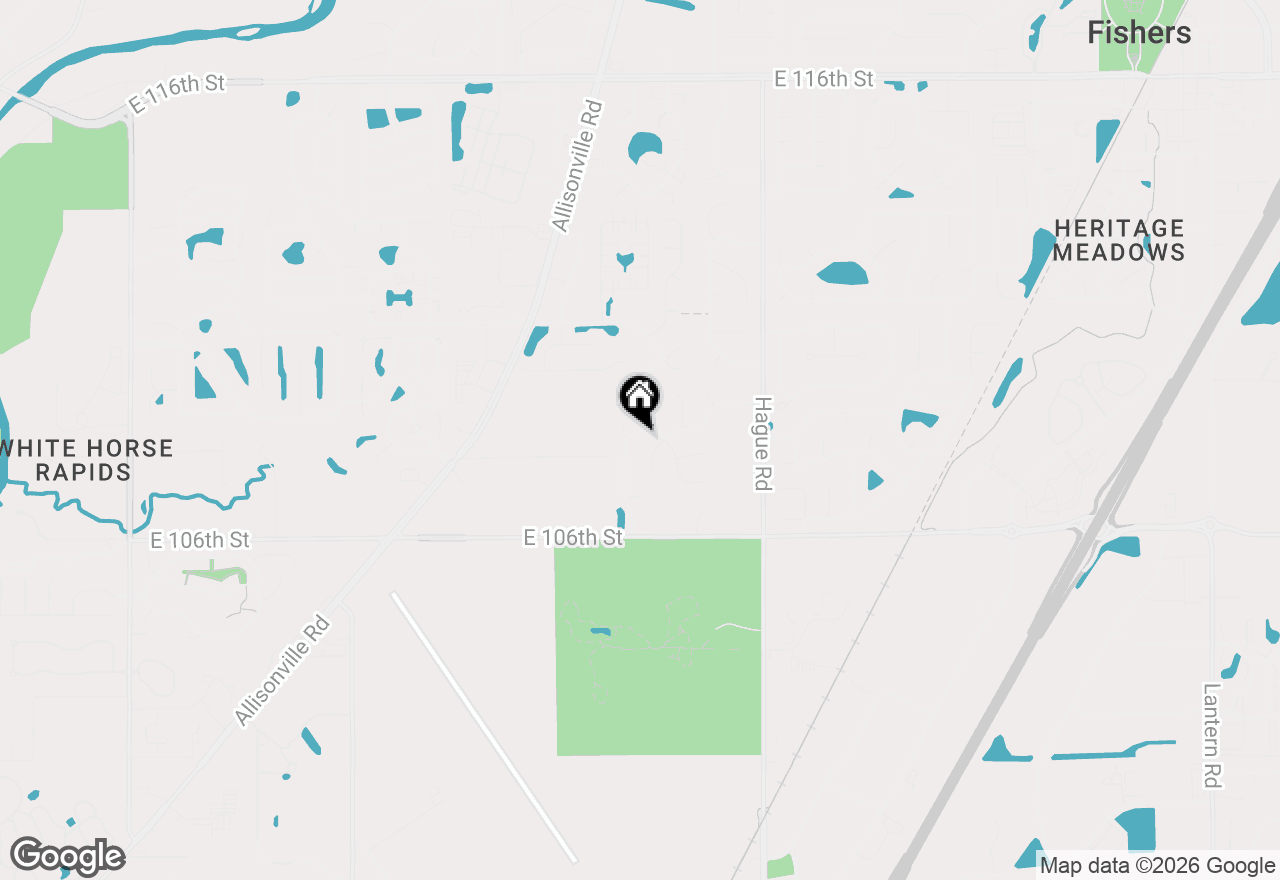 Map of 7345 Brittany Way, Fishers, IN 46038