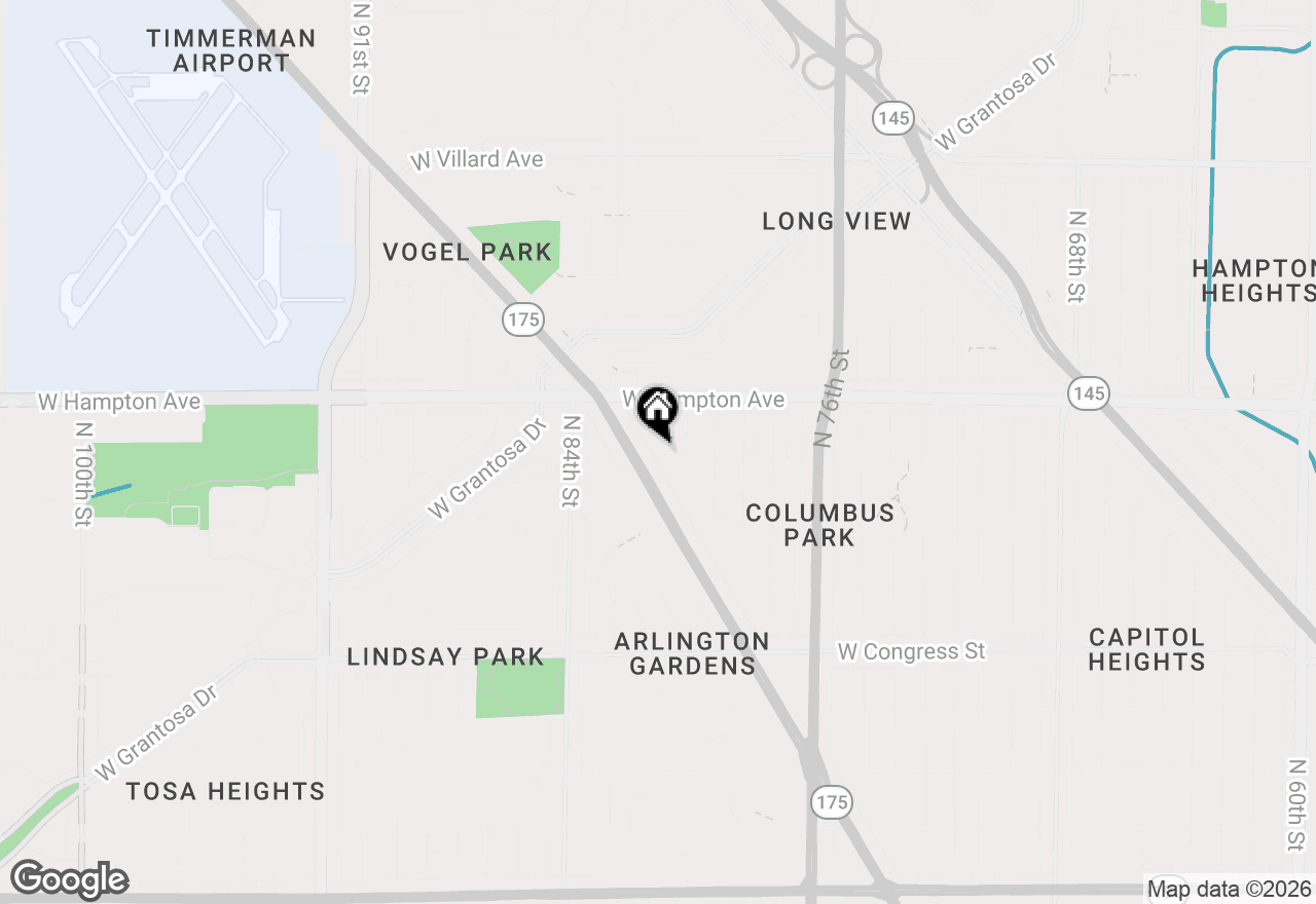 Map of 8113 W Beckett Ave #8115, Milwaukee, WI 53218