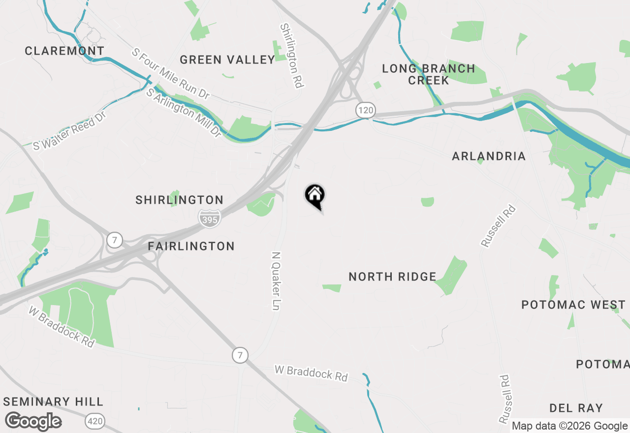 Map of 1612 Mount Eagle Place, Alexandria, VA 22302