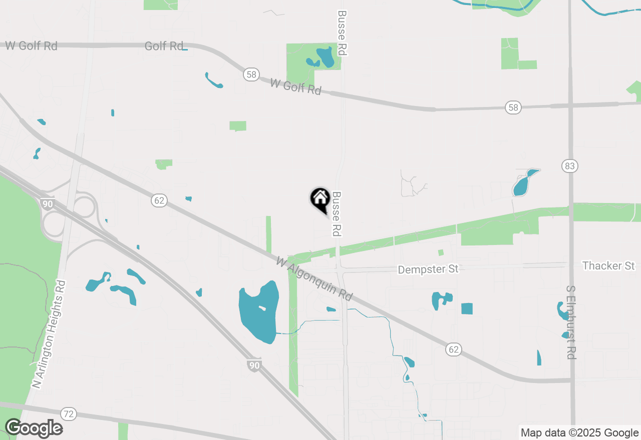 Map of 1840 W Hatherleigh Court #2D, Mount Prospect, IL 60056