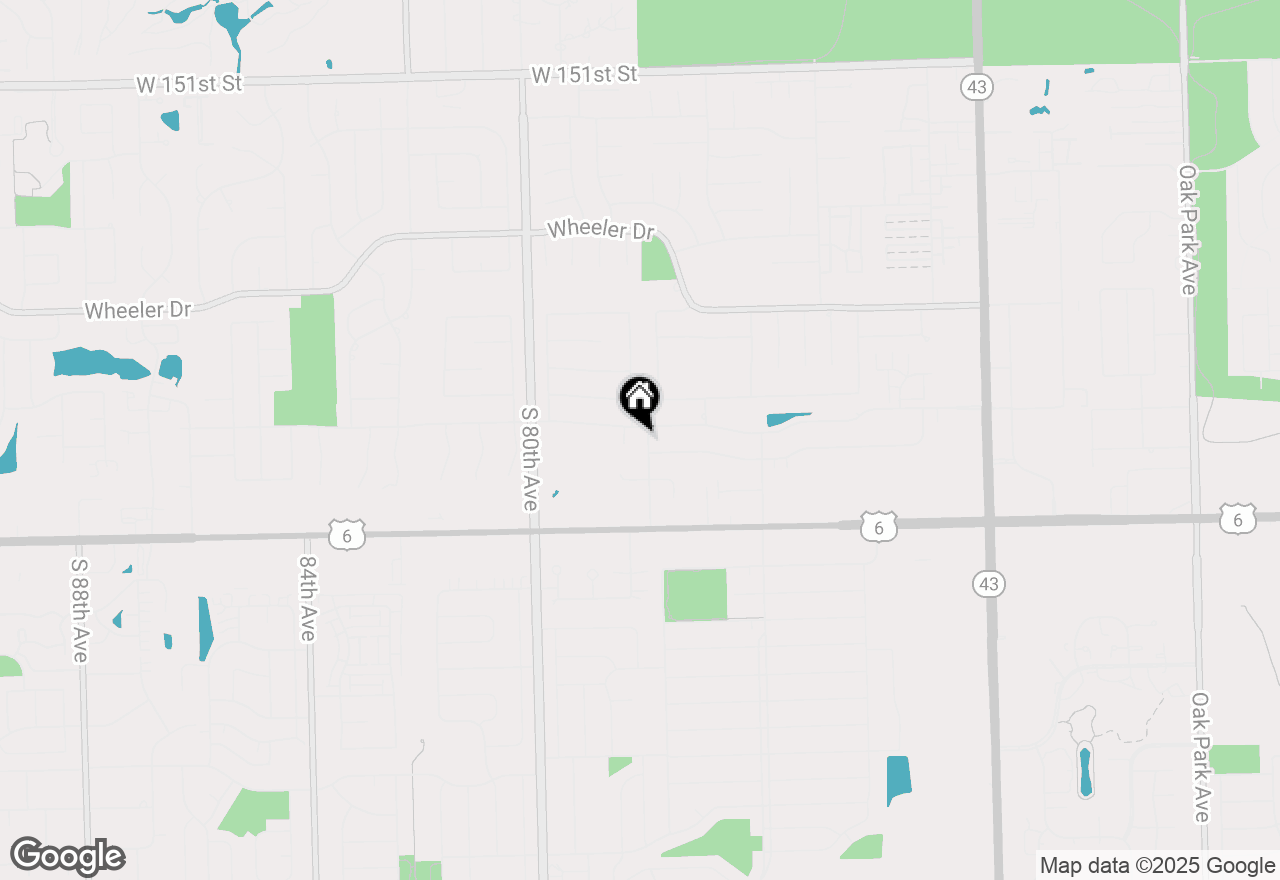 Map of 7805 W 157th Street #2S, Orland Park, IL 60462