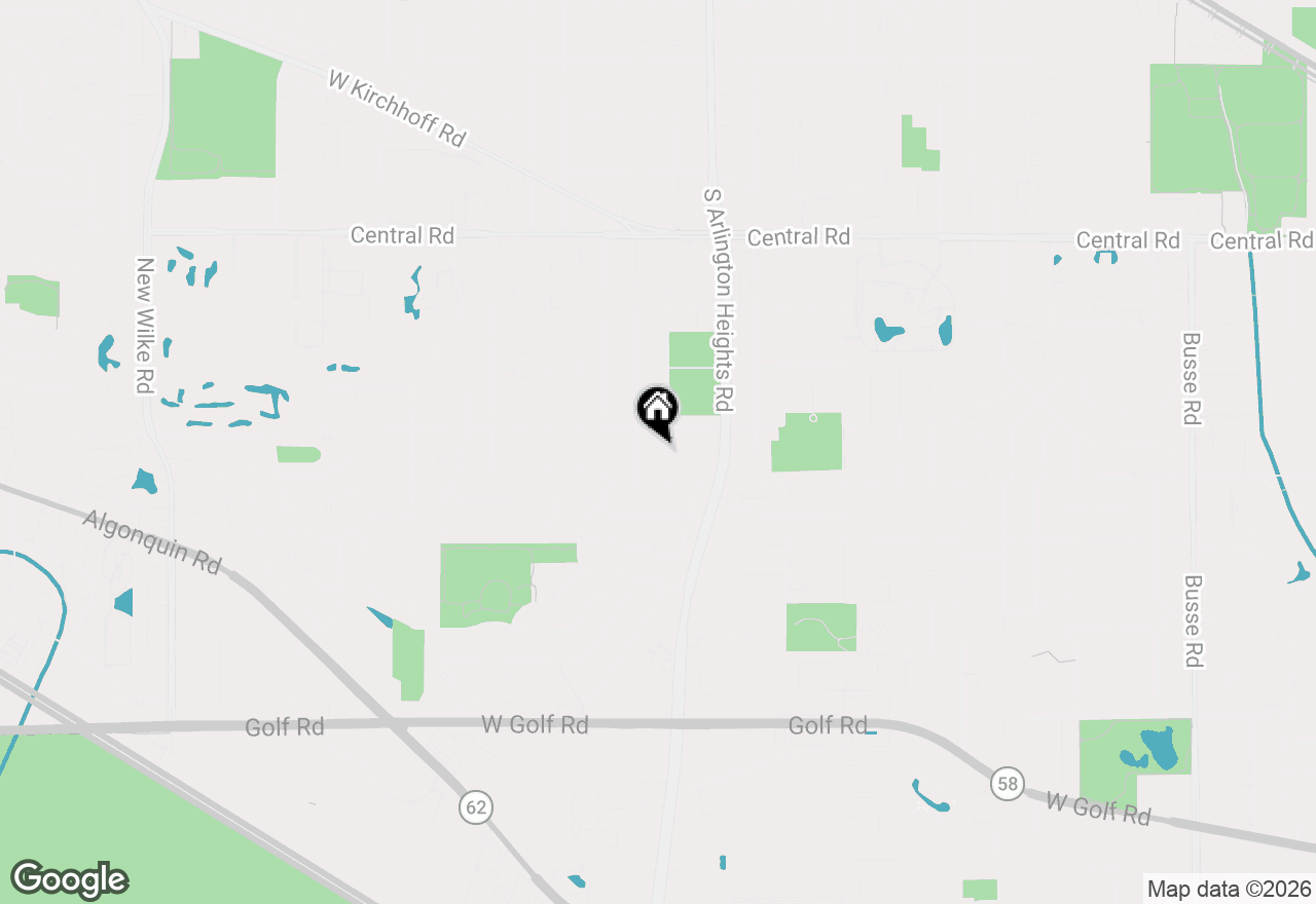 Map of 1326 S Dunton Avenue, Arlington Heights, IL 60005