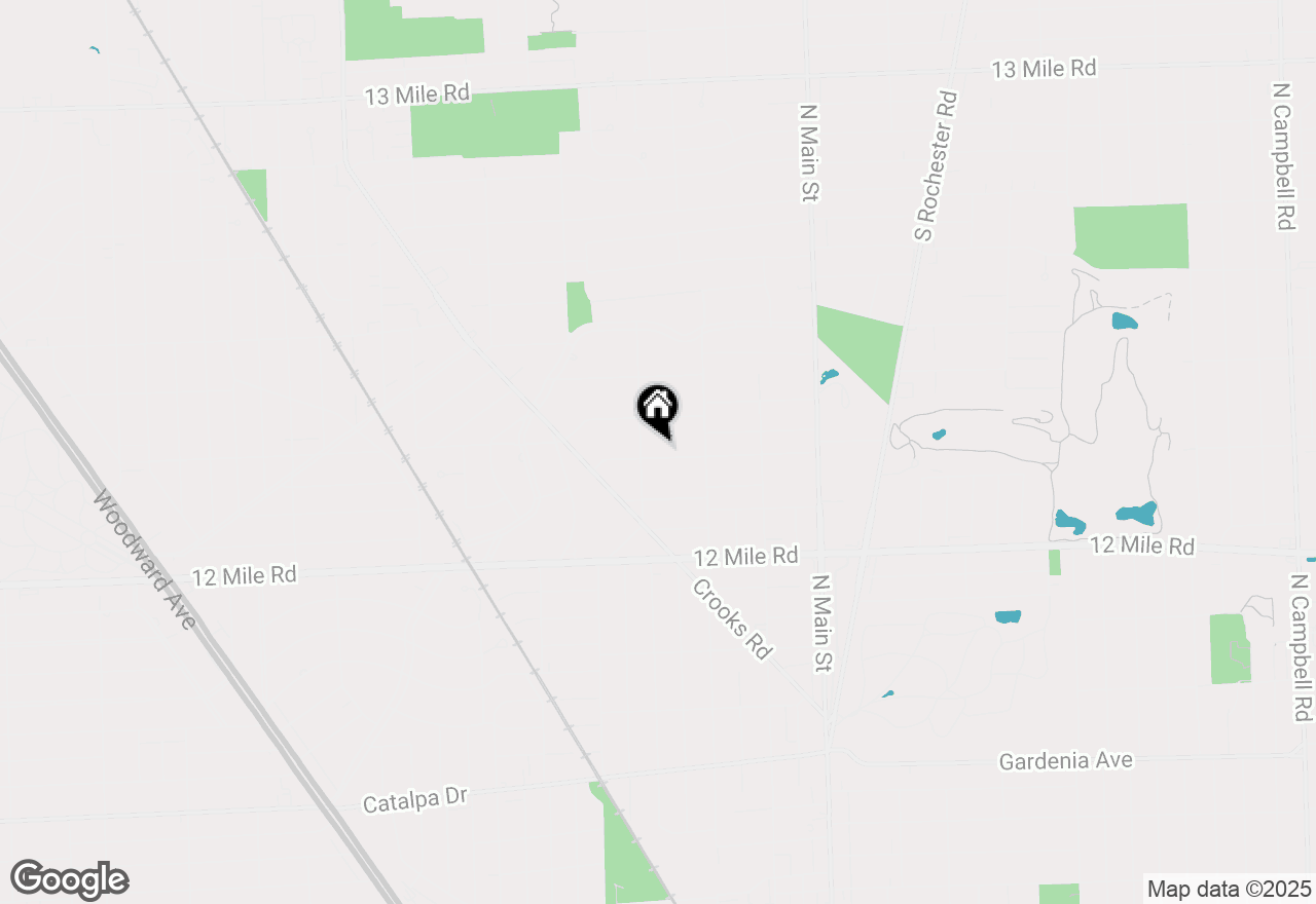 Map of 612 W Houstonia Avenue, Royal Oak, MI 48073