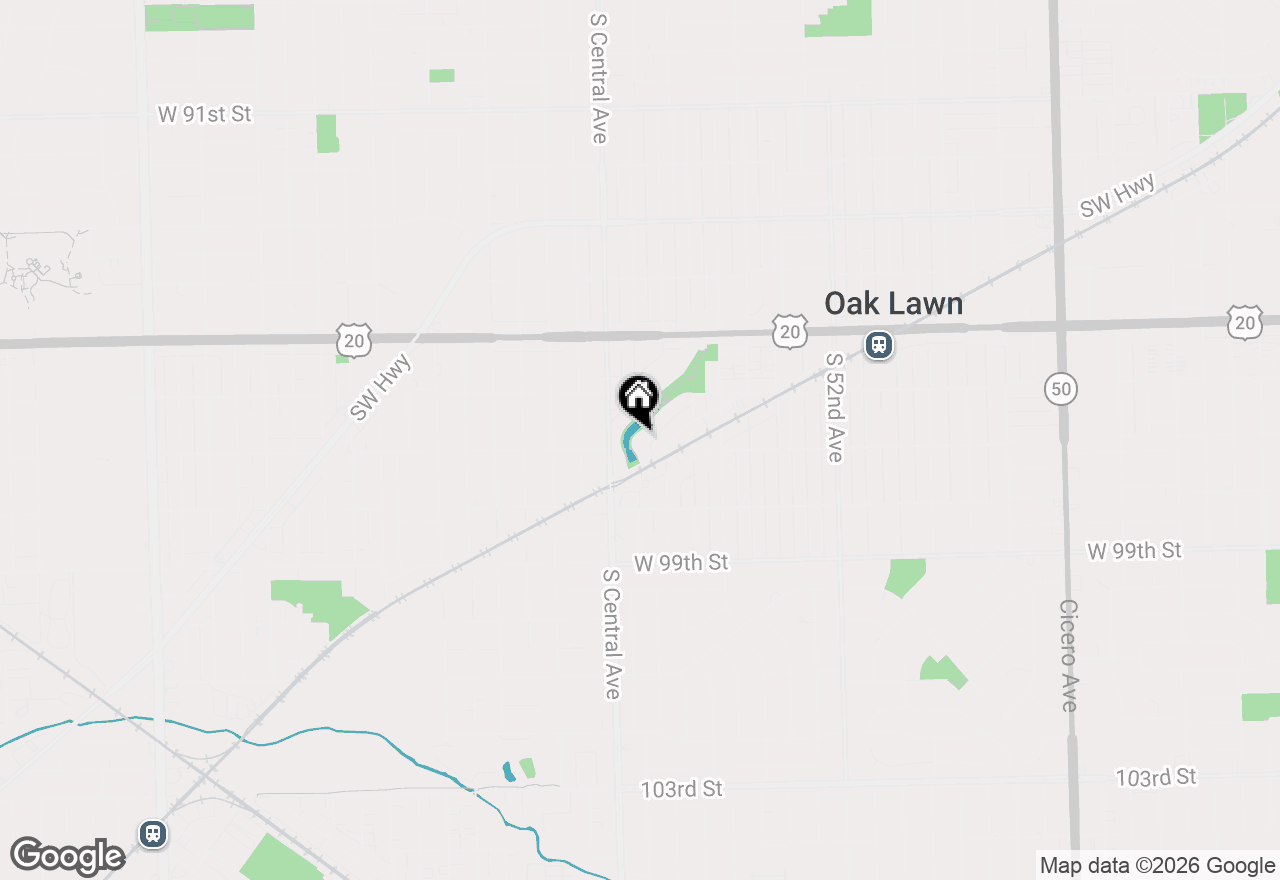 Map of 9641 E Shore Drive, Oak Lawn, IL 60453
