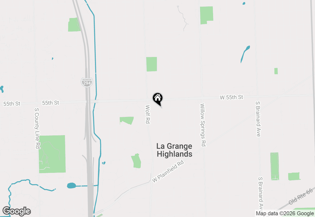 Map of 2000 W 55th Place, La Grange Highlands, IL 60525