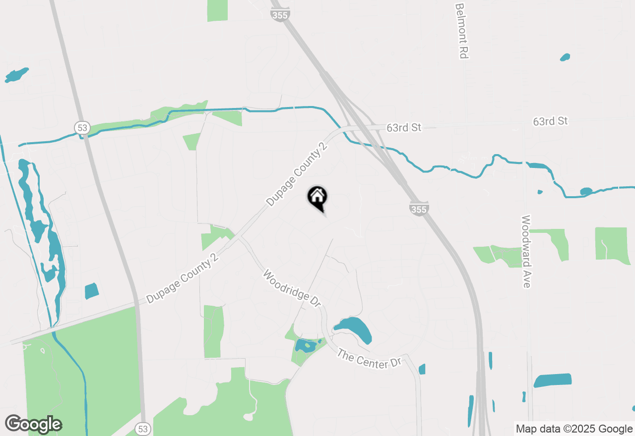 Map of 2608 York Court, Woodridge, IL 60517