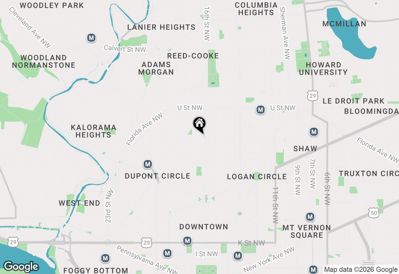 Map of 1618 S Street Nw #5, Washington, DC 20009