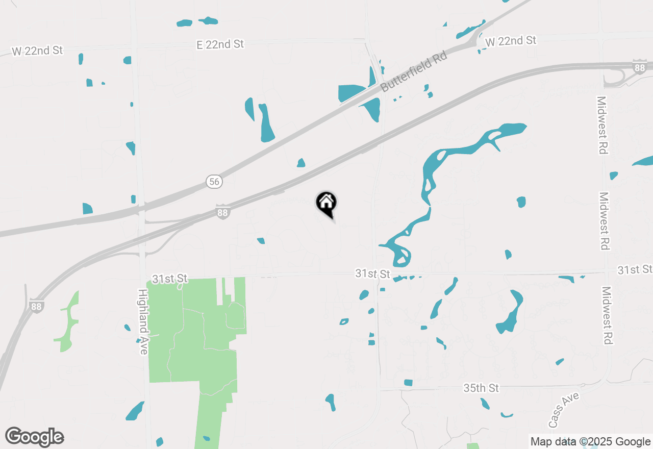 Map of 2S635 Ave. Vendome, Oak Brook, IL 60523