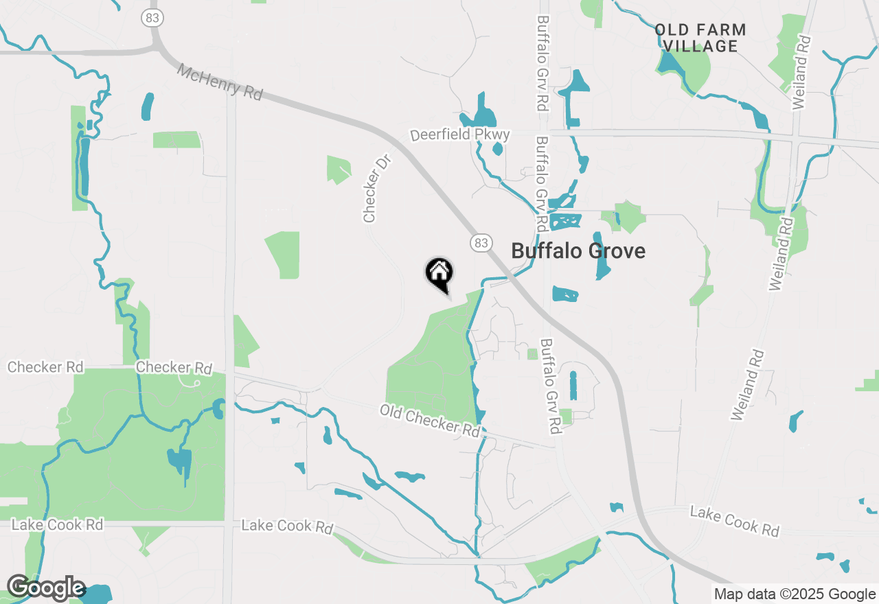 Map of 660 Farrington Drive, Buffalo Grove, IL 60089