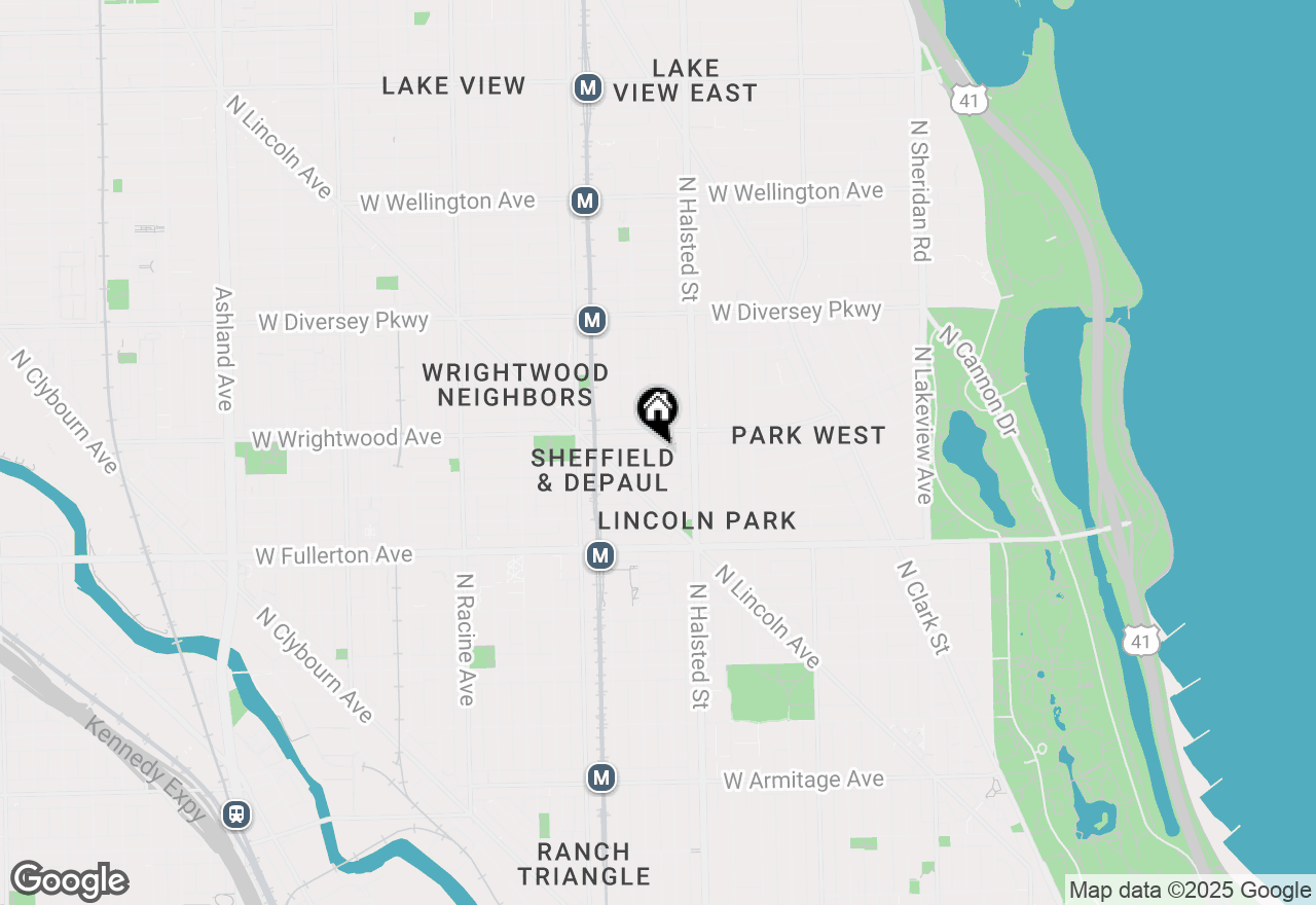 Map of 838 W Lill Avenue, Chicago, IL 60614