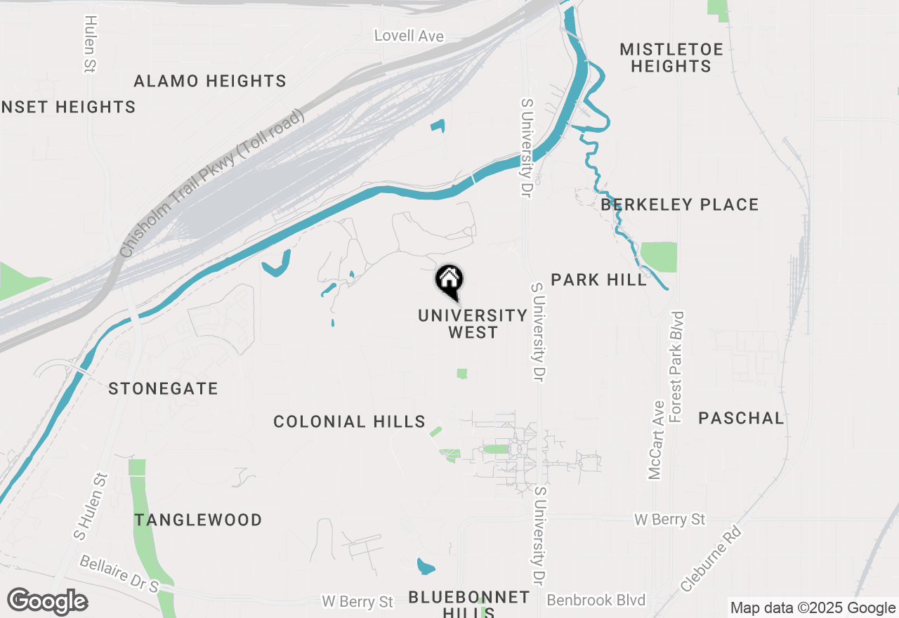 Map of 2426 Stadium Drive, Fort Worth, TX 76109