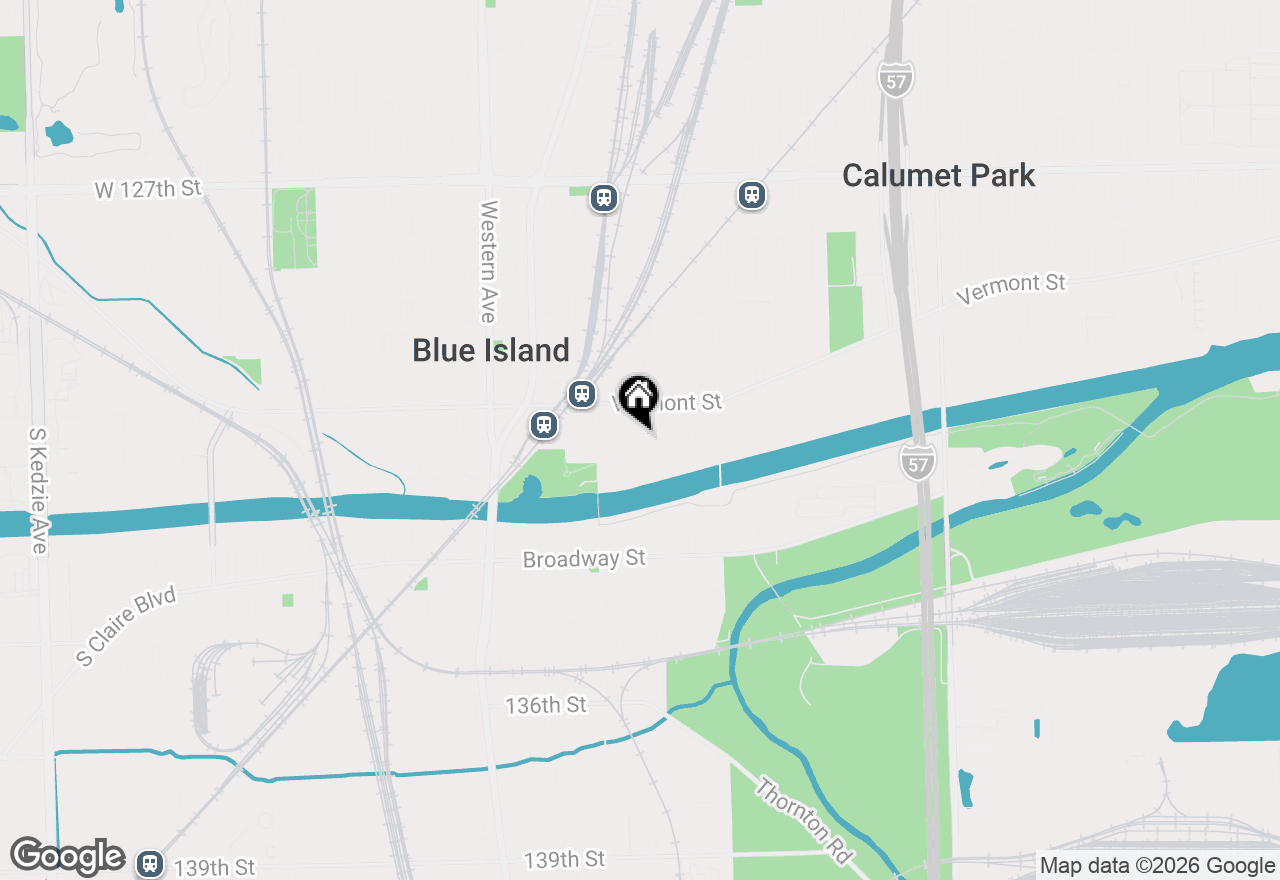 Map of 2119 S Grove Street, Blue Island, IL 60406