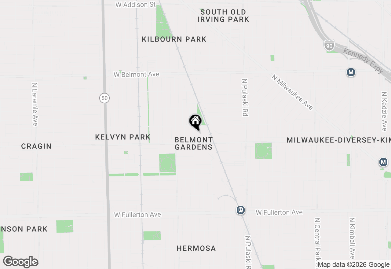 Map of 2831 N Kildare Avenue, Chicago, IL 60641