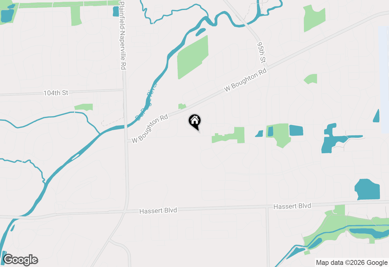 Map of 1882 Blossom Ridge Drive, Bolingbrook, IL 60490