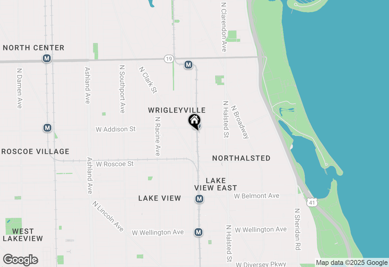 Map of 3541 N Sheffield Avenue #PH, Chicago, IL 60657