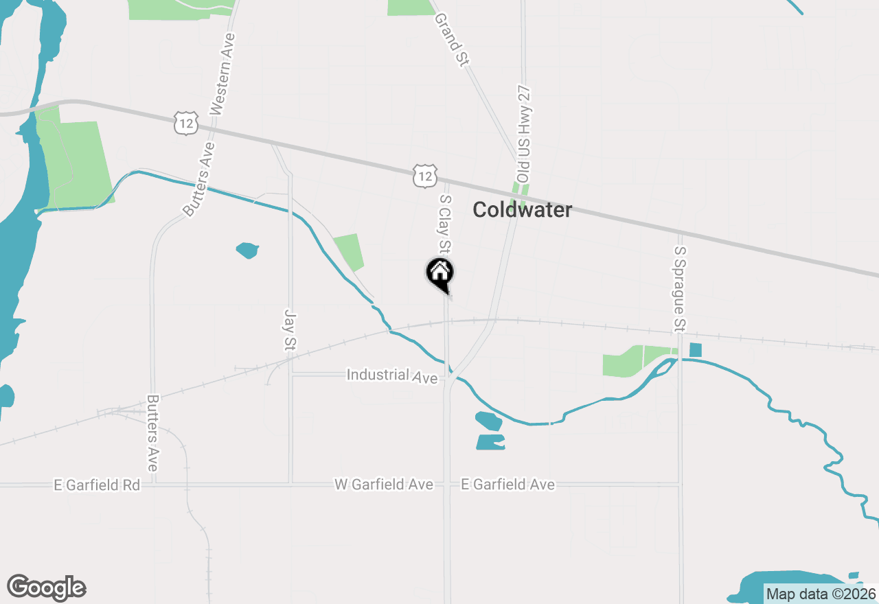 Map of 184 S Clay Street, Coldwater, MI 49036