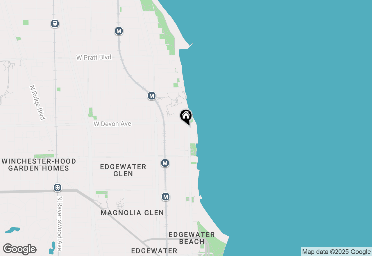 Map of 6342 N Sheridan Road #5B, Chicago, IL 60660