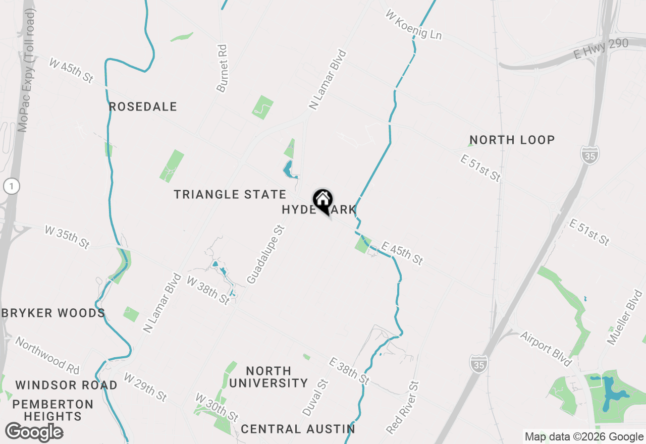 Map of 4406 Avenue C, Austin, TX 78751