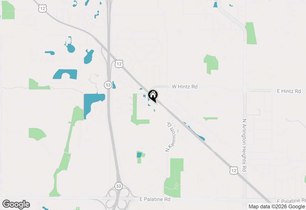 Map of 2631 N Greenwood Avenue, Arlington Heights, IL 60004